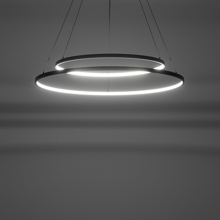 Lampa suspendata LED CIRCOLO neagra, 35W, 3000K,  diametru 60 cm - NOWODVORSKI [9]