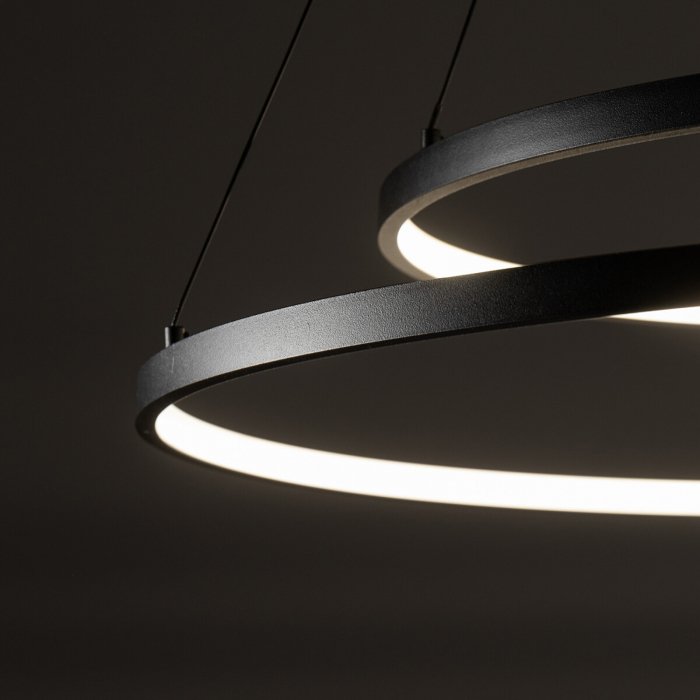 Lampa suspendata LED CIRCOLO neagra, 35W, 3000K,  diametru 60 cm - NOWODVORSKI [10]