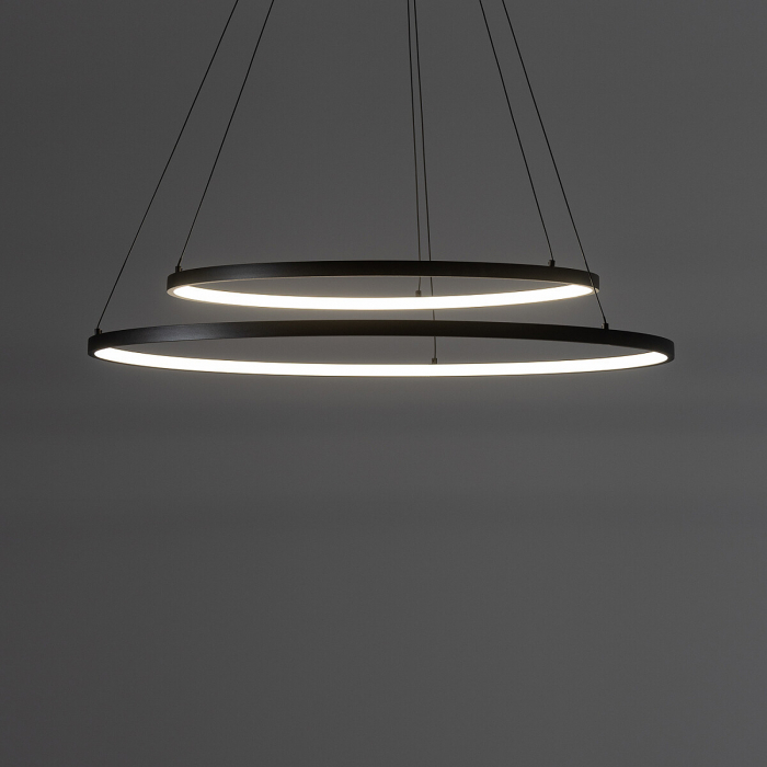 Lampa suspendata LED CIRCOLO neagra, 35W, 3000K,  diametru 60 cm - NOWODVORSKI [8]