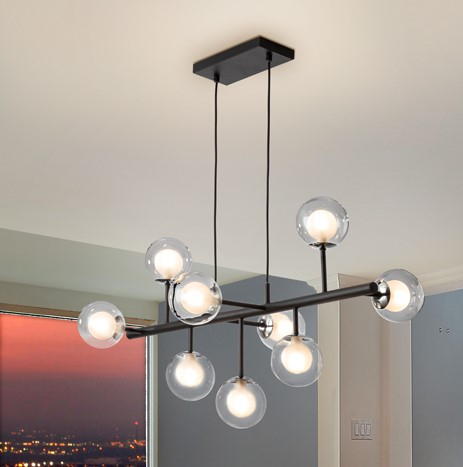 Lampa suspendata ALTAIS, negru, 9*G9, lungime 92 cm - SCHULLER [1]