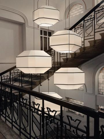 Lampa suspendata BAUHAUS II, alb/negru, 60 cm - ACB C3917682BN [4]