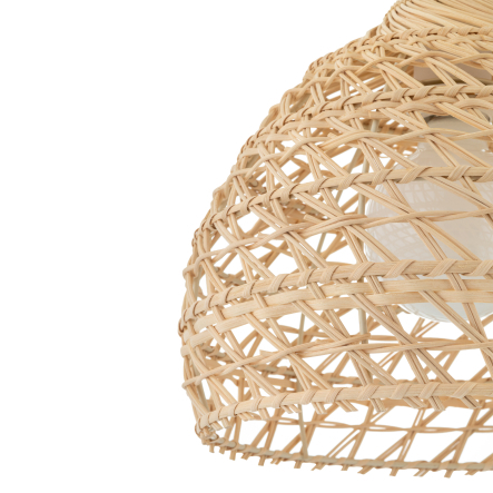Lampa suspendata RATTAN S, lemn/alb, 1*E27, diametru 40 cm - NOWODVORSKI [5]