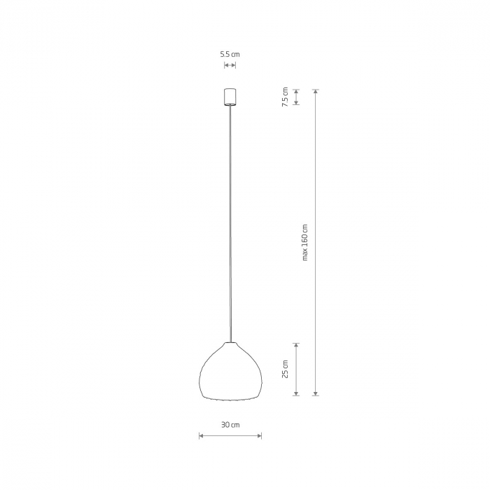 Lampa suspendata RATTAN S, lemn/alb, 1*E27, diametru 40 cm - NOWODVORSKI [8]