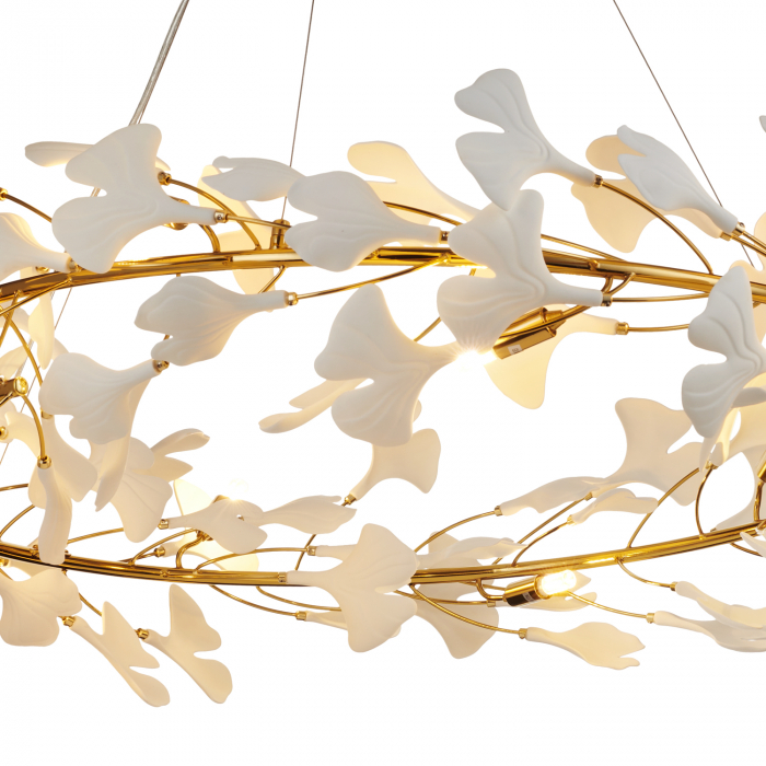 Lampa suspendata BOTANIKA, auriu/alb, diametru 100 cm - STEP INTO DESIGN [4]