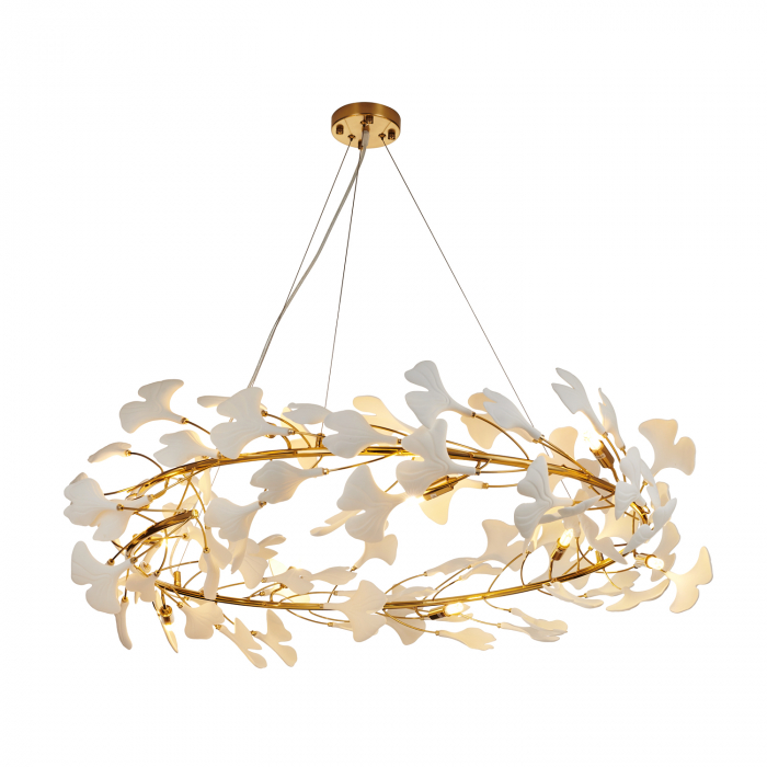 Lampa suspendata BOTANIKA, auriu/alb, diametru 100 cm - STEP INTO DESIGN [2]