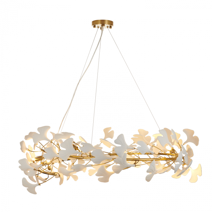 Lampa suspendata BOTANIKA, auriu/alb, diametru 100 cm - STEP INTO DESIGN [8]