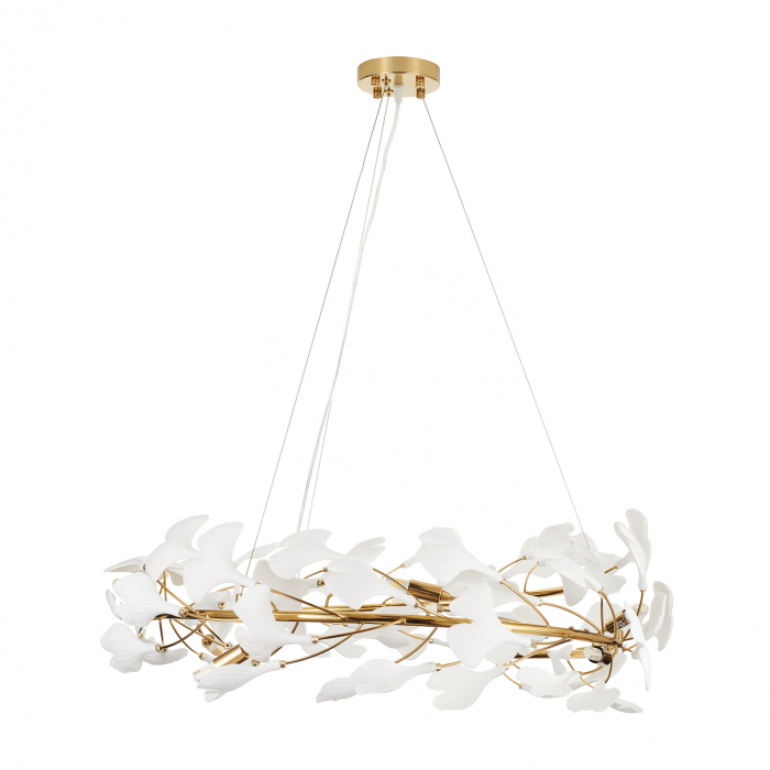 Lampa suspendata BOTANIKA, auriu/alb, diametru 80 cm - STEP INTO DESIGN [4]