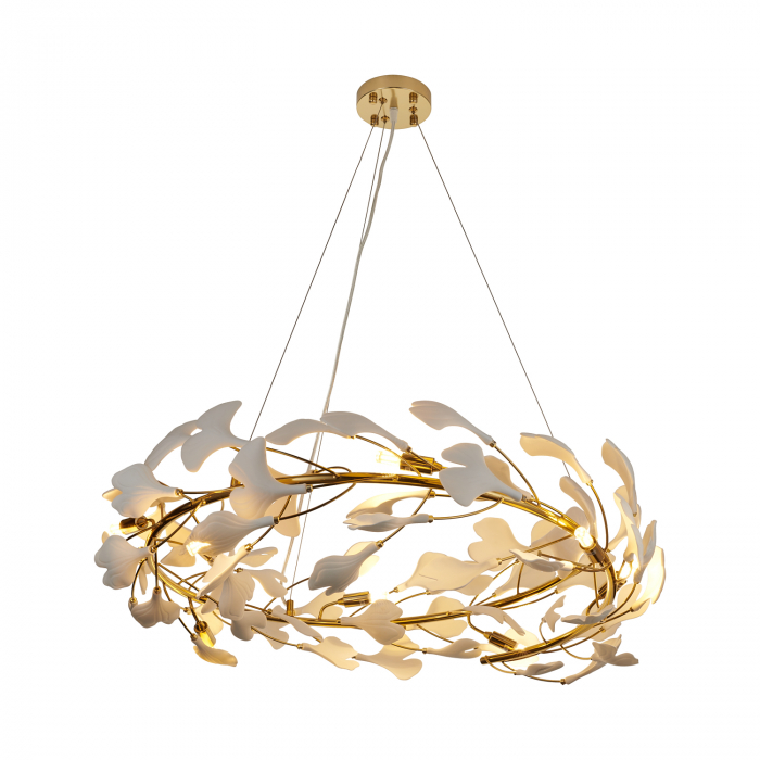 Lampa suspendata BOTANIKA, auriu/alb, diametru 80 cm - STEP INTO DESIGN [2]