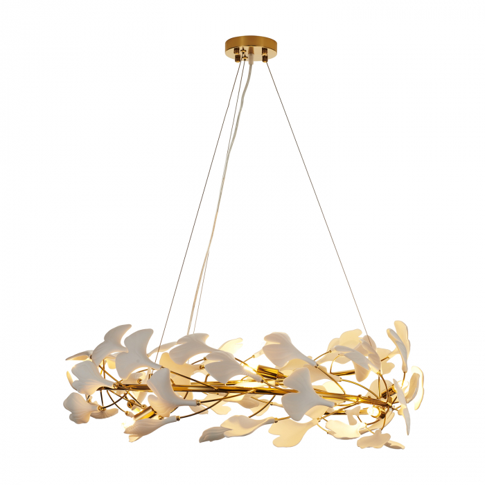 Lampa suspendata BOTANIKA, auriu/alb, diametru 80 cm - STEP INTO DESIGN [5]