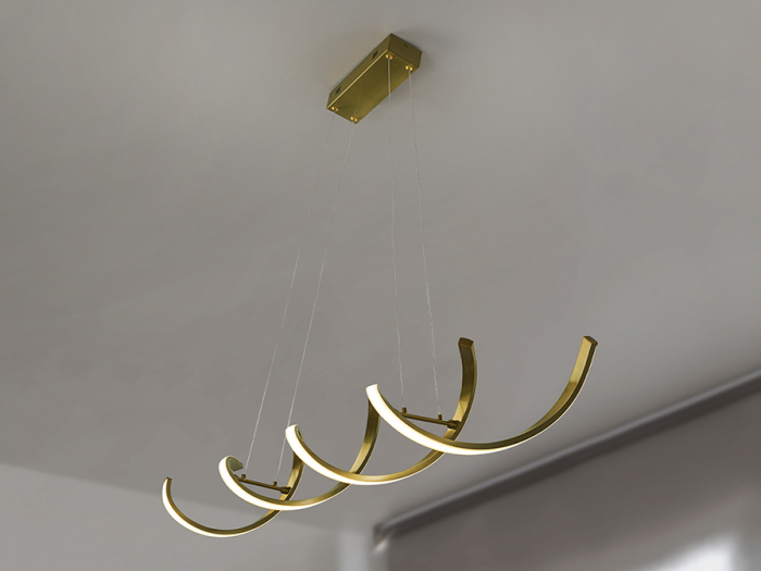 Lampa suspendata LED DIDO aurie, 3000K, lungime 116 cm - SCHULLER [2]