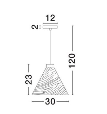 Lampa suspendata ELYSIAN, lemn natural, 1*E27, diametru 30 cm - NOVA LUCE [5]