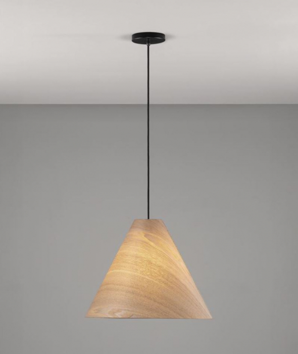 Lampa suspendata ELYSIAN, lemn natural, 1*E27, diametru 45 cm - NOVA LUCE [3]