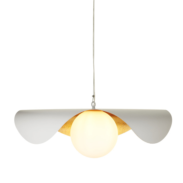 Lustră suspendată ENZO, alb/auriu, 40 cm - Step into Design [7]