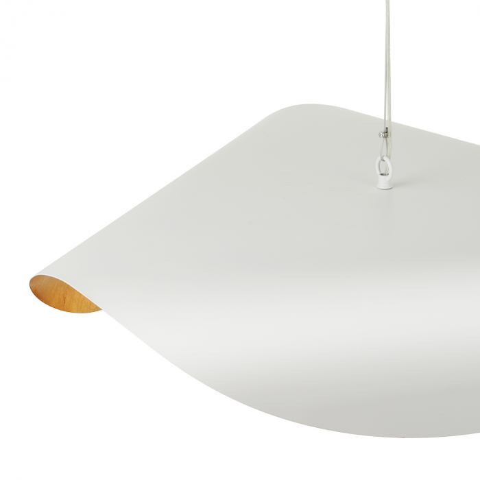 Lustră suspendată ENZO, alb/auriu, 40 cm - Step into Design [4]