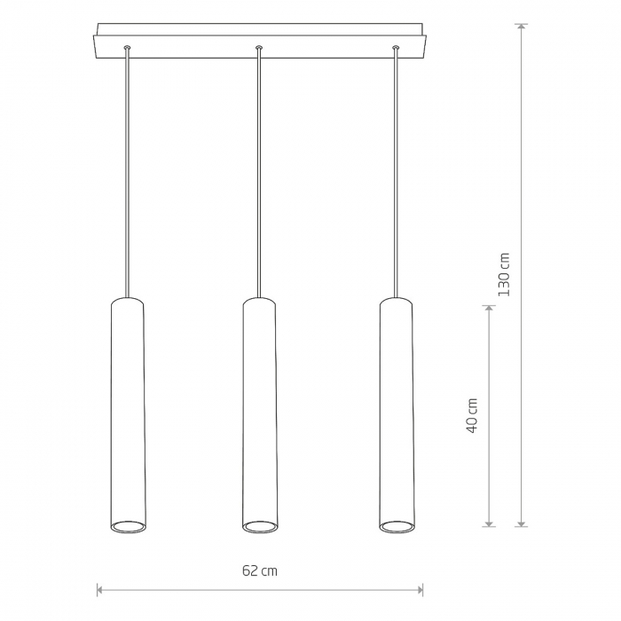 Lampa suspendata EYE III, lungime 62 cm [2]