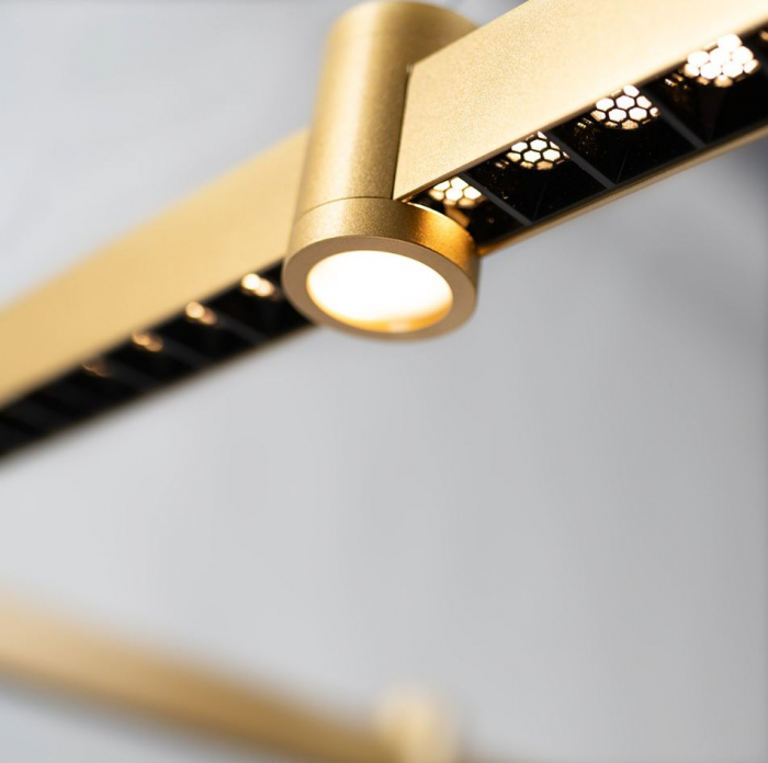 Lampa suspendata gold LED DIAMANTE Nr. 1 P1_67 cm - altavola design [2]