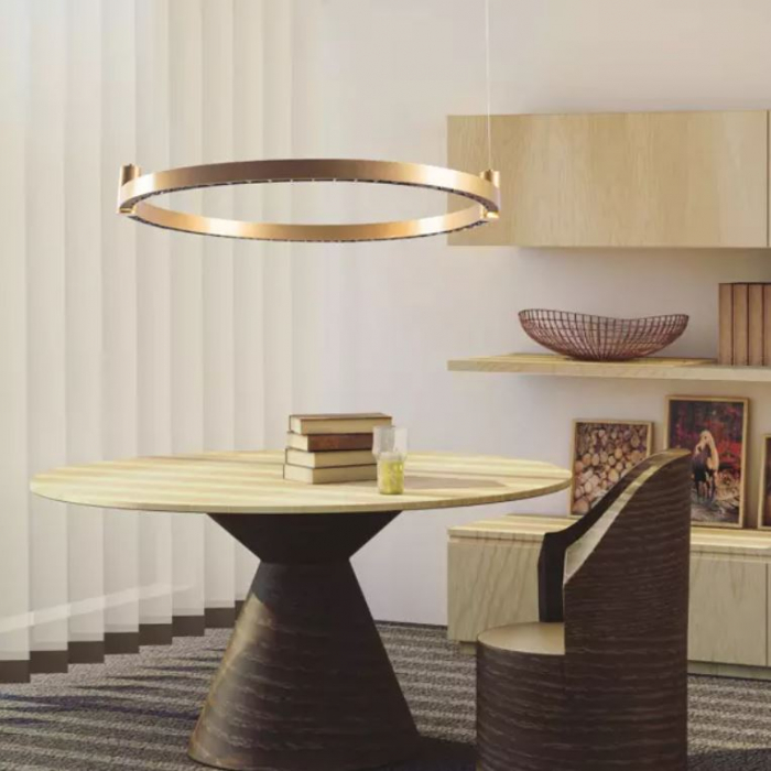 Lampa suspendata gold LED DIAMANTE Nr. 2 CO1_60 cm - altavola design [4]