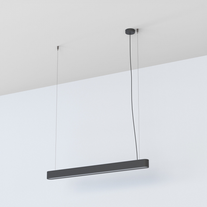Lampa suspendata SOFT cu tub LED, grafit, 3000K, flux 2300 lm, lungime 95 cm - NOWODVORSKI 7535 [4]