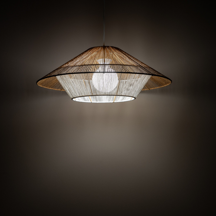 Lampa suspendata JAPANDI S, lemn/alb, 1*E27, diametru 50 cm - NOWODVORSKI [3]