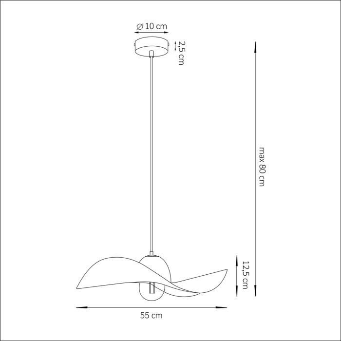 Lustră KAPELLO aurie, diametru 55 cm - SIGMA [5]