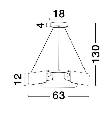 Lampă suspendată dimabilă LED AIDER auriu/alabastru, 3000K, 63 cm - NOVA LUCE [6]