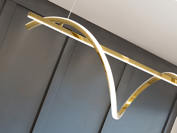 Lampă suspendată dimabilă LED ASURE, auriu, 100 cm - SCHULLER 601832 [2]