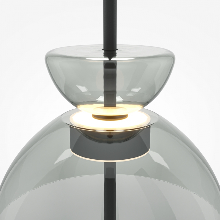 Lampa suspendata LED BANGKOK II, negru/gri, 12W, 3000K, diametru 25 cm - MAYTONI [3]