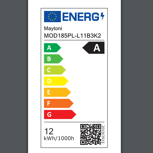 Lampa suspendata LED BANGKOK II, negru/gri, 12W, 3000K, diametru 25 cm - MAYTONI [9]