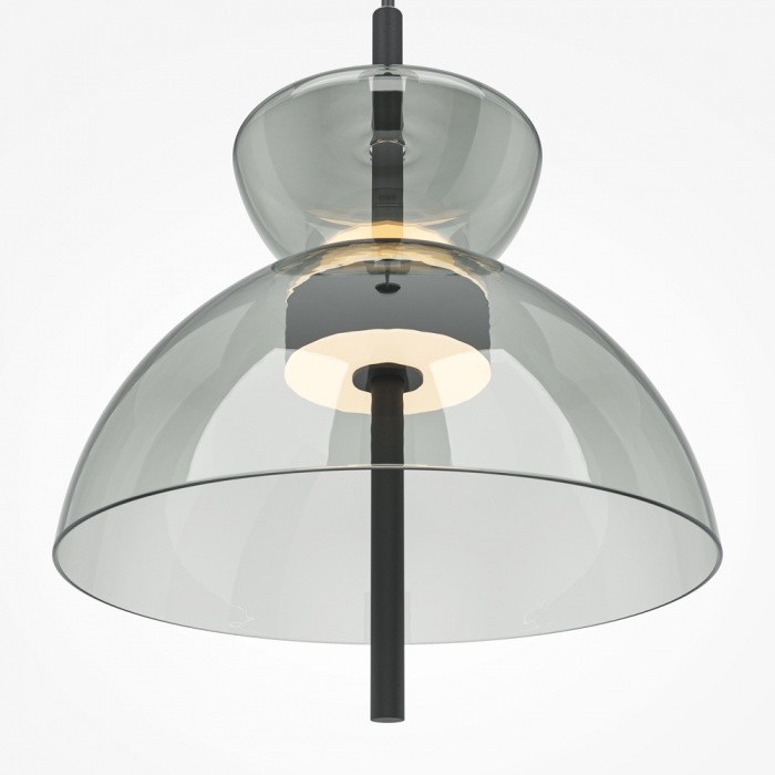 Lampa suspendata LED BANGKOK II, negru/gri, 12W, 3000K, diametru 25 cm - MAYTONI [2]