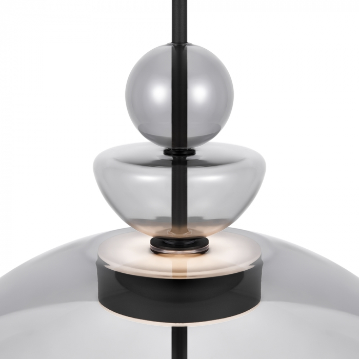 Lampa suspendata LED BANGKOK, negru/gri, 12W, 3000K, diametru 40 cm - MAYTONI [3]