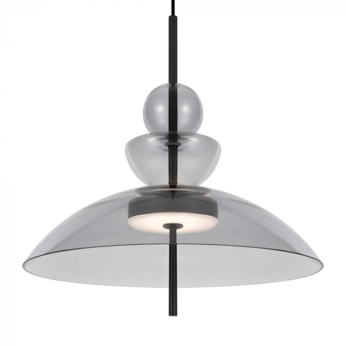 Lampa suspendata LED BANGKOK, negru/gri, 12W, 3000K, diametru 40 cm - MAYTONI [2]