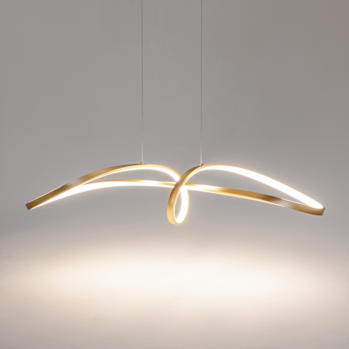Lampa suspendata LED CURVE, auriu, 4000K, 2800 lm, lungime 92 cm - MAYTONI [6]