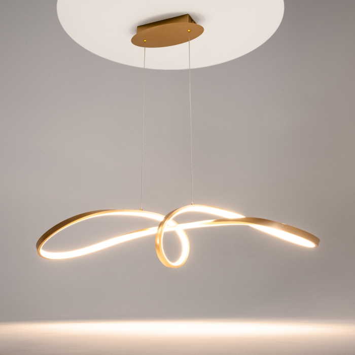 Lampa suspendata LED CURVE, auriu, 4000K, 2800 lm, lungime 92 cm - MAYTONI [2]