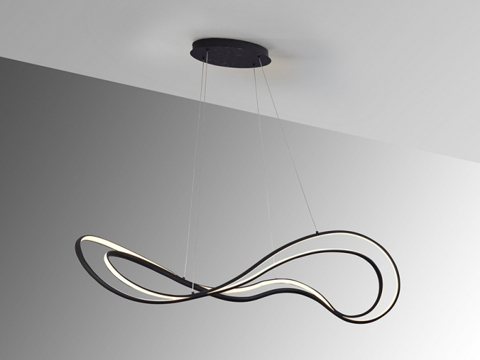 Lampa suspendata LED DANZA, negru, dimabila, 3000K, 3064 lm, lungime 115 cm - SCHULLER [4]