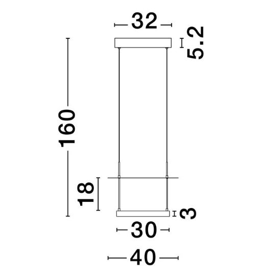 Lampa suspendata LED DIONA, negru/alb, 2700K, 40 cm - NOVA LUCE 9580571 [5]
