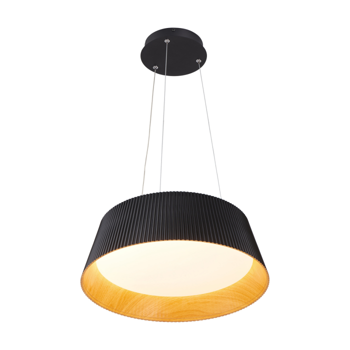 Lampa suspendata LED FRILL, negru/lemn, 45 cm - Step into Design [9]
