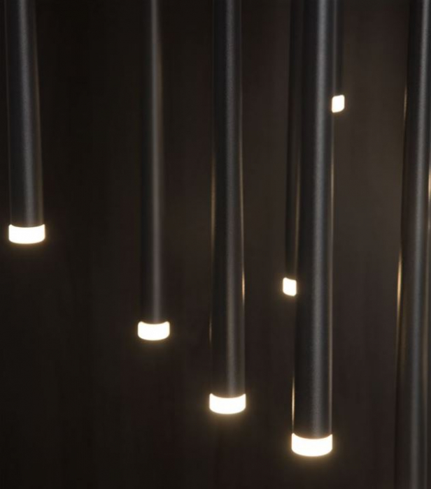 Lampa suspendata LED GIONO, negru, 3000K, 2280 lm, diametru 50 cm - NOVA LUCE [3]