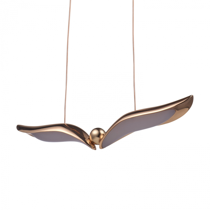 Lampă suspendată led Gufo, auriu-rose, 36 cm - Step into Design [2]
