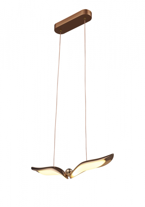Lampă suspendată led Gufo, auriu-rose, 36 cm - Step into Design [4]