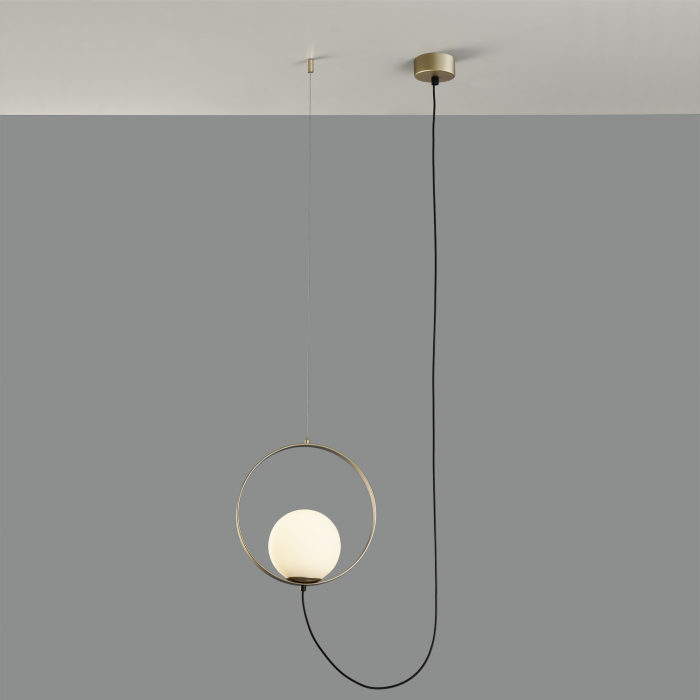 Lampa suspendata LED HALO 1L, auriu/alb, 2700-3000K, 370 lm - ACB [2]