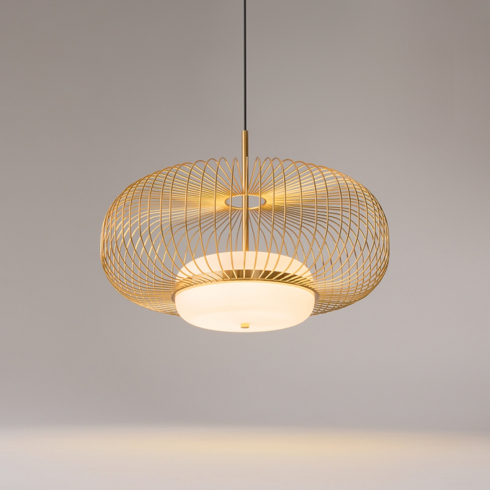 Lampă suspendată LED LEVITATION, alamă/alb, 3000K, diametru 50 cm - MAYTONI MOD376PL-L30G3K [5]