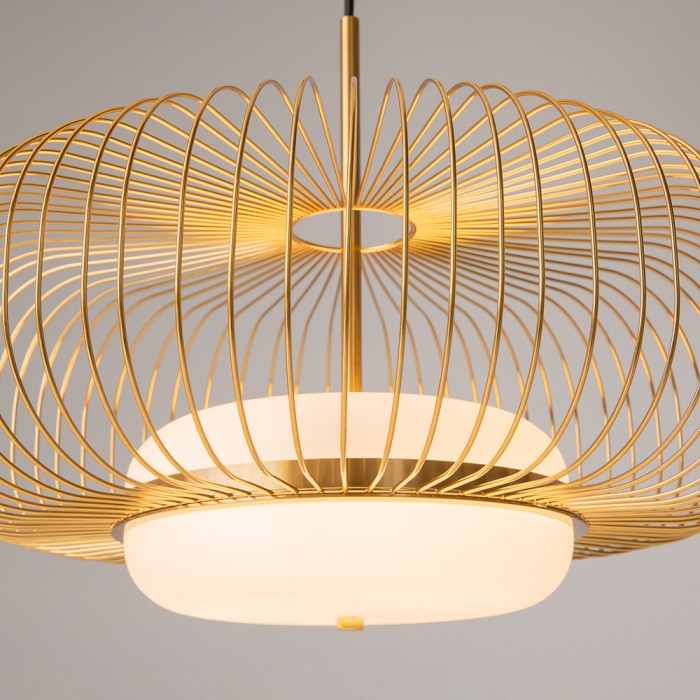 Lampă suspendată LED LEVITATION, alamă/alb, 3000K, diametru 50 cm - MAYTONI MOD376PL-L30G3K [2]