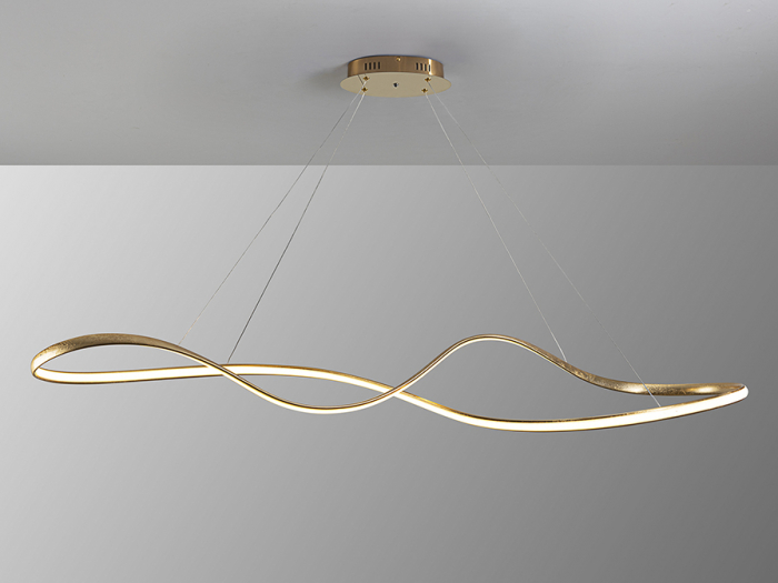 Lampa suspendata LED LIA, dimabila, auriu, 2800 lm, lungime 146 cm - SCHULLER [2]