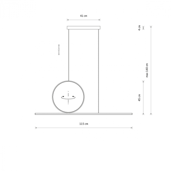 Lampa suspendata LED LINEO alba, 115 cm - NOWODVORSKI 11885 [5]