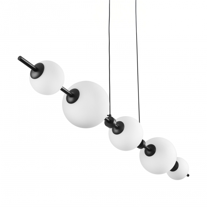 Lampă suspendată LED MILA, negru/alb, 3000K, 140 cm [5]