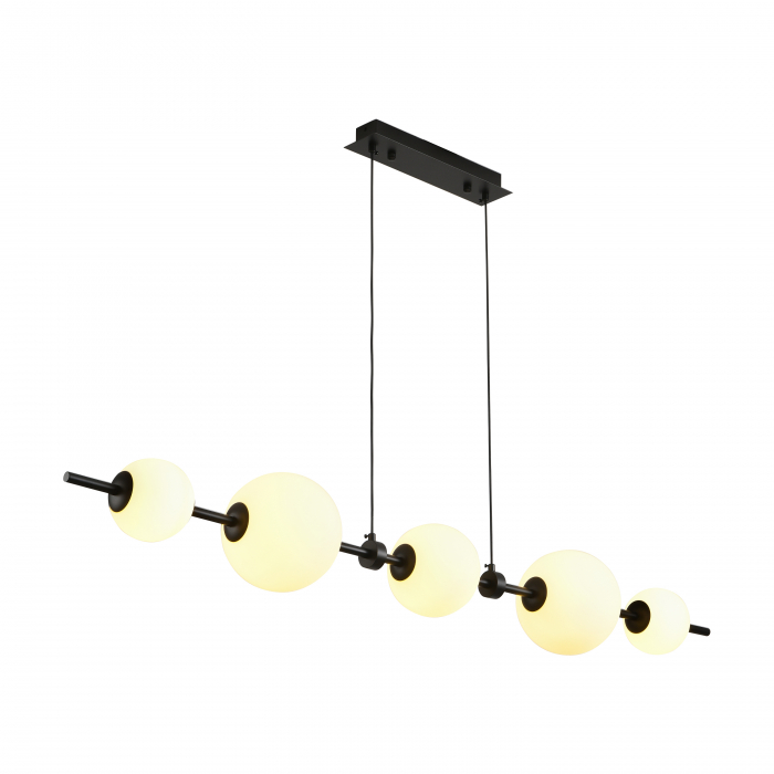 Lampă suspendată LED MILA, negru/alb, 3000K, 140 cm [4]