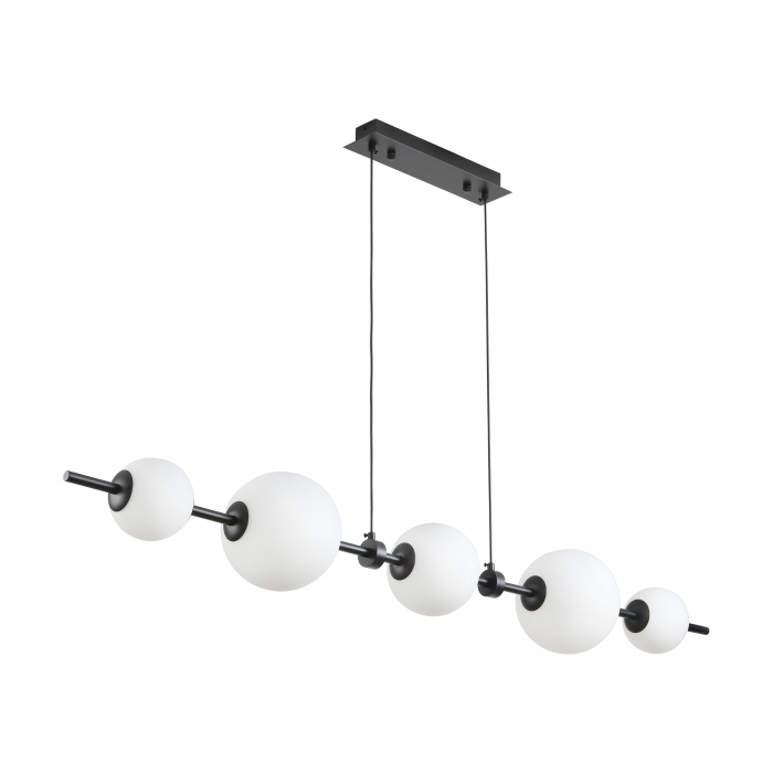 Lampă suspendată LED MILA, negru/alb, 3000K, 140 cm [3]