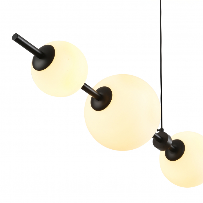 Lampă suspendată LED MILA, negru/alb, 3000K, 140 cm [6]