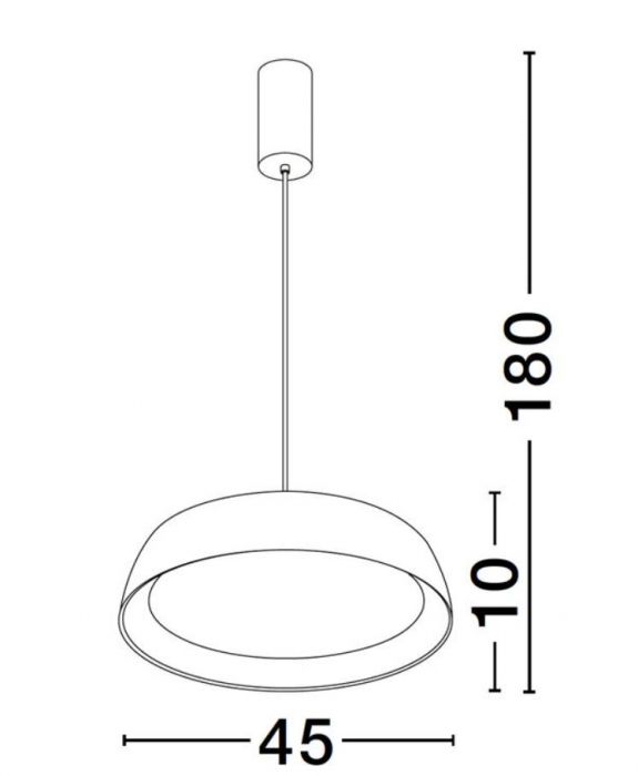 Lampa suspendata LED SIGI, negru/lemn, dimabila, 3000K, 3111 lm, diametru 45 cm - NOVA LUCE [4]