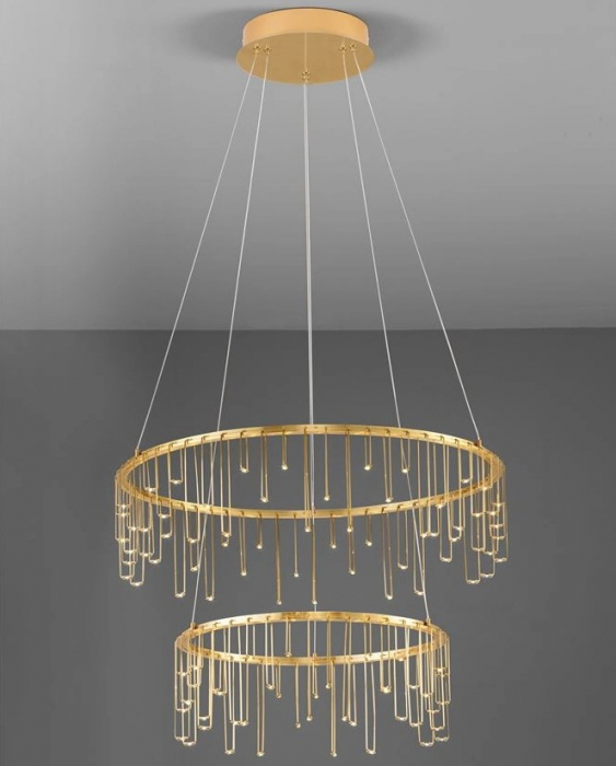 Lampa suspendata LED STELLAR II, auriu-cupru, 3000K, diametru 65 cm - NOVA LUCE [4]